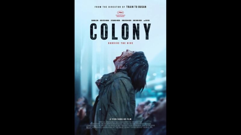 Official Colony key art: a blue-toned horror image beneath the film title.