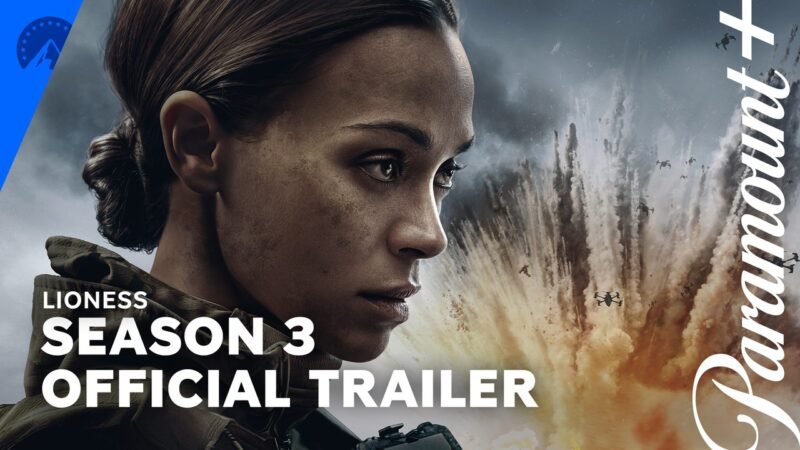 Zoe Saldaña as Joe appears against a smoky background in official Lioness Season 3 trailer artwork.